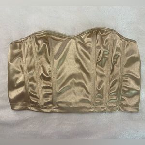 Satin bandeau Top